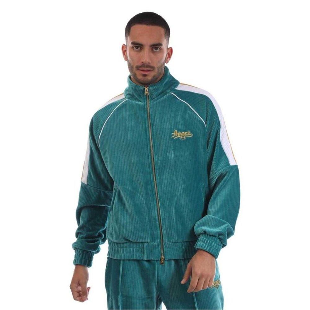 Avirex Mens Kings Embroidered Corduroy Track Jacket / Green